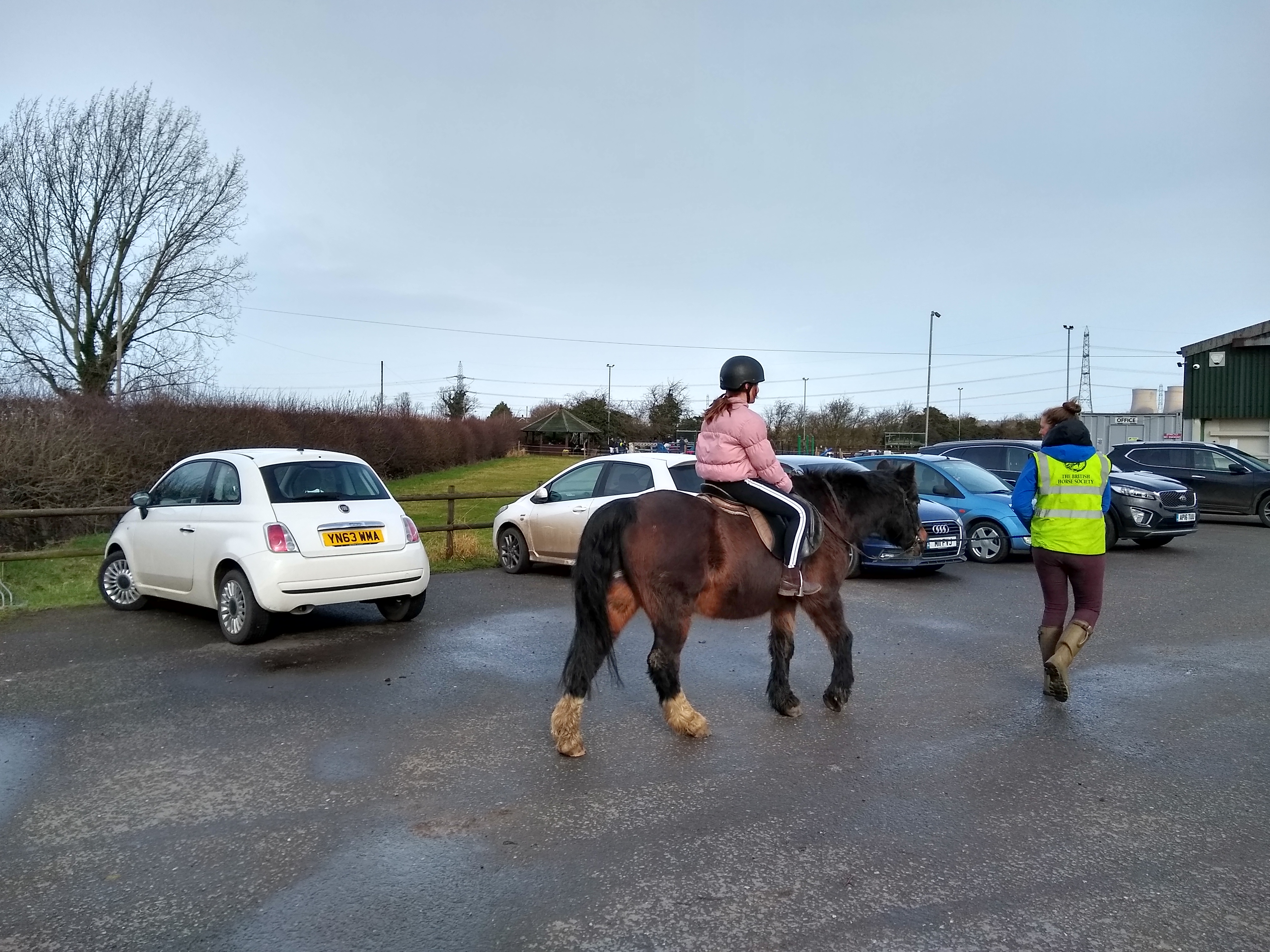 Bethany riding on Jester